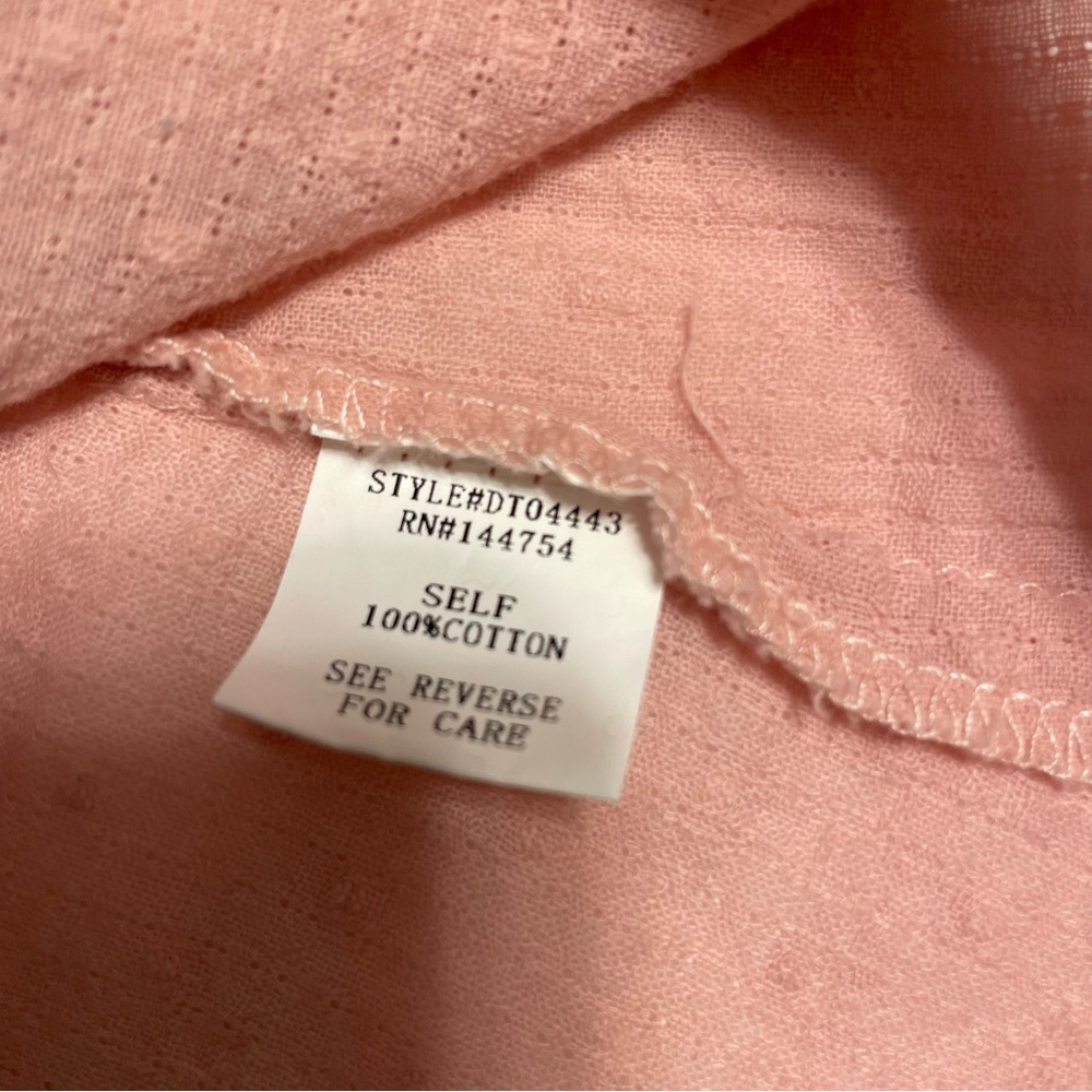 Pink Textured Blouse - Picture 8 of 9